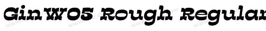 GinW05 Rough Regular字体转换